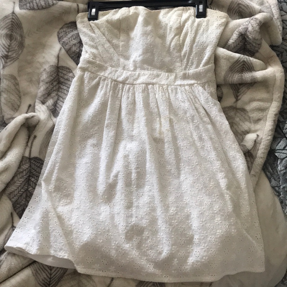 White Strapless Dress